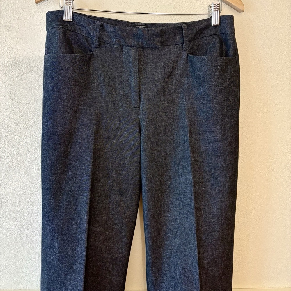 Talbots Hampshire Curvy Fit Ankle Pants Polished Denim Women's 6 Cotton Blend - Picture 3 of 11